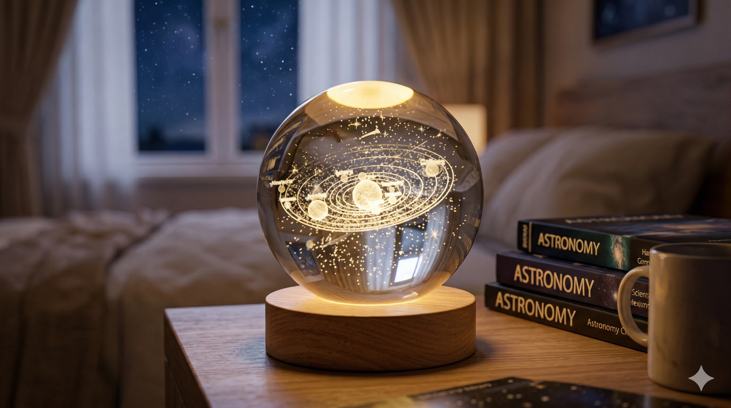 Crystal Ball Planet Night Light – A Perfect Blend of Beauty and Science